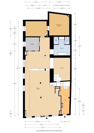 Floorplan - Rijnstraat 42, 3441 BV Woerden